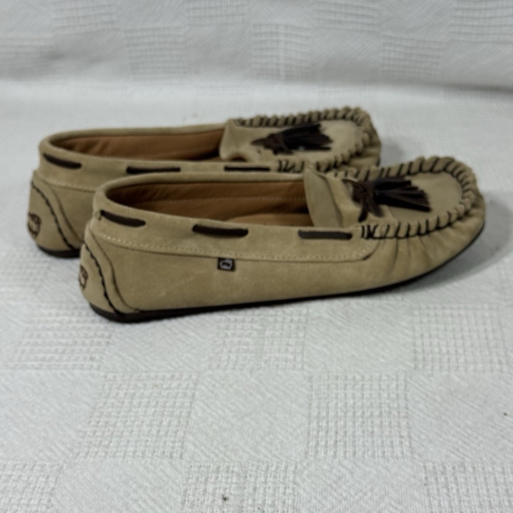 Lamo Women's Moccasin Slippers Shoes Chestnut Size 9.5